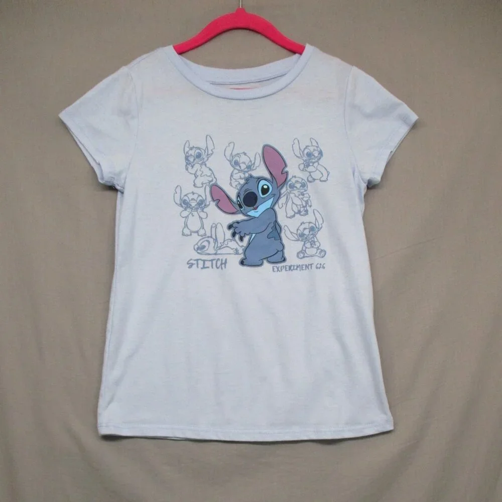 Disney Stitch‎ Graphic Print T-Shirt Blue Kids Size | M